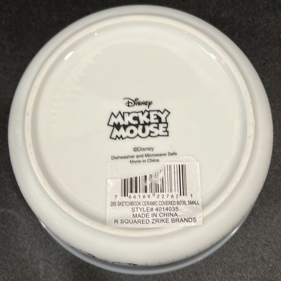 Goofy Sketchbook Ceramic Covered Bowl - Picture 4 of 5